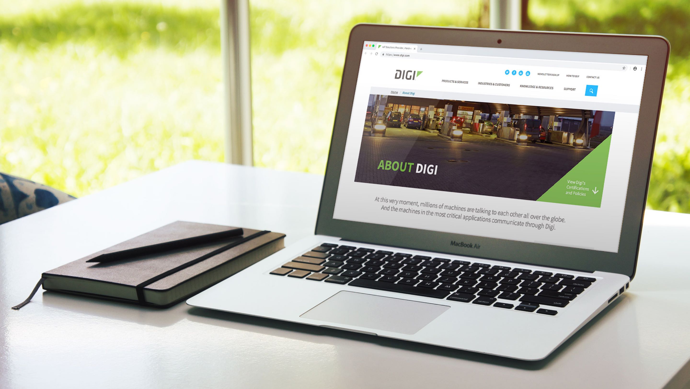 Digi About mockup